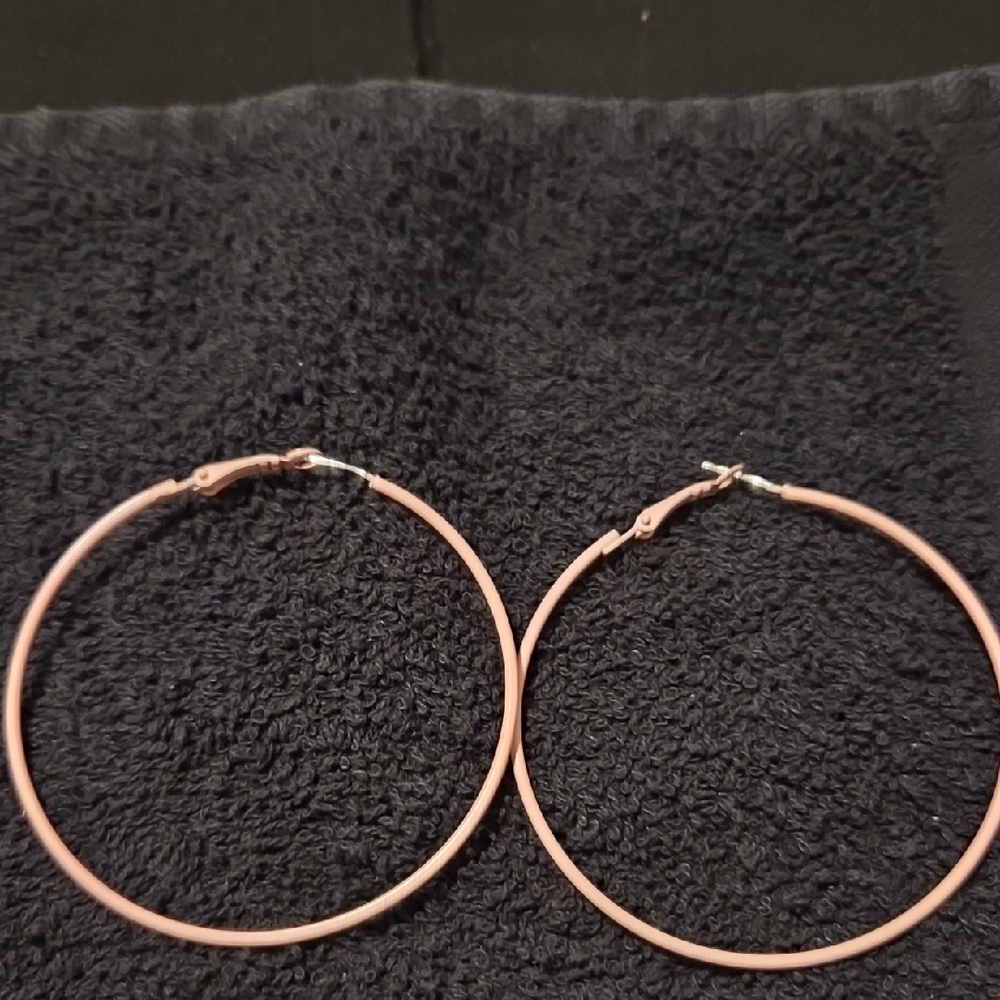 🛍 10 For $ 20 Pastel Pink Hoop Earrings